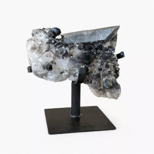 Quartz fumé sur support – 21 x 19 cm – Pièce d’exception