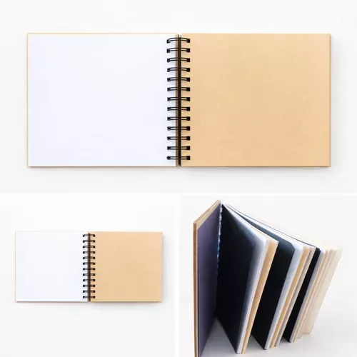 Album 20x20 cm avec couverture en bois gravé – Personnalisable et polyvalent