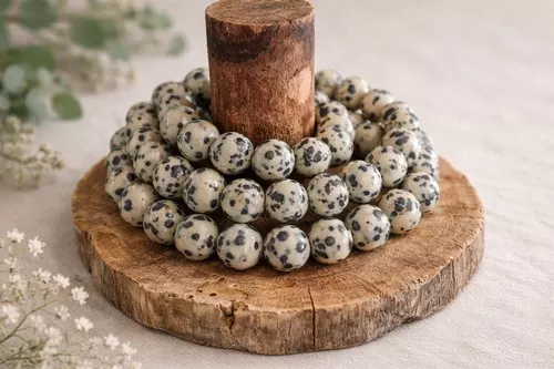 Bracelet en jaspe dalmatien