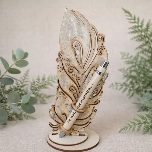 Porte-stylo plume en bois
